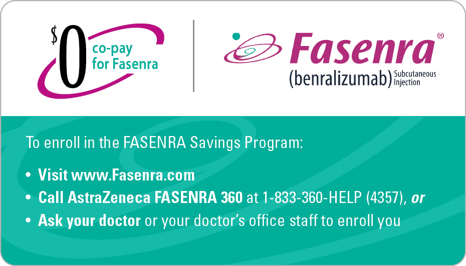 FASENRA Saving Copay Card